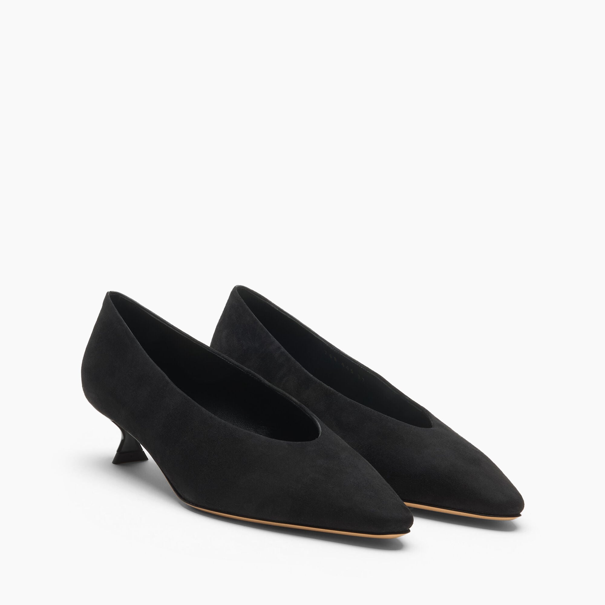 Casadei Giselle Suede Pump Black 1F063C030TCAMOS Casadei Giselle Suede Pump Black 1F063C030TCAMOS