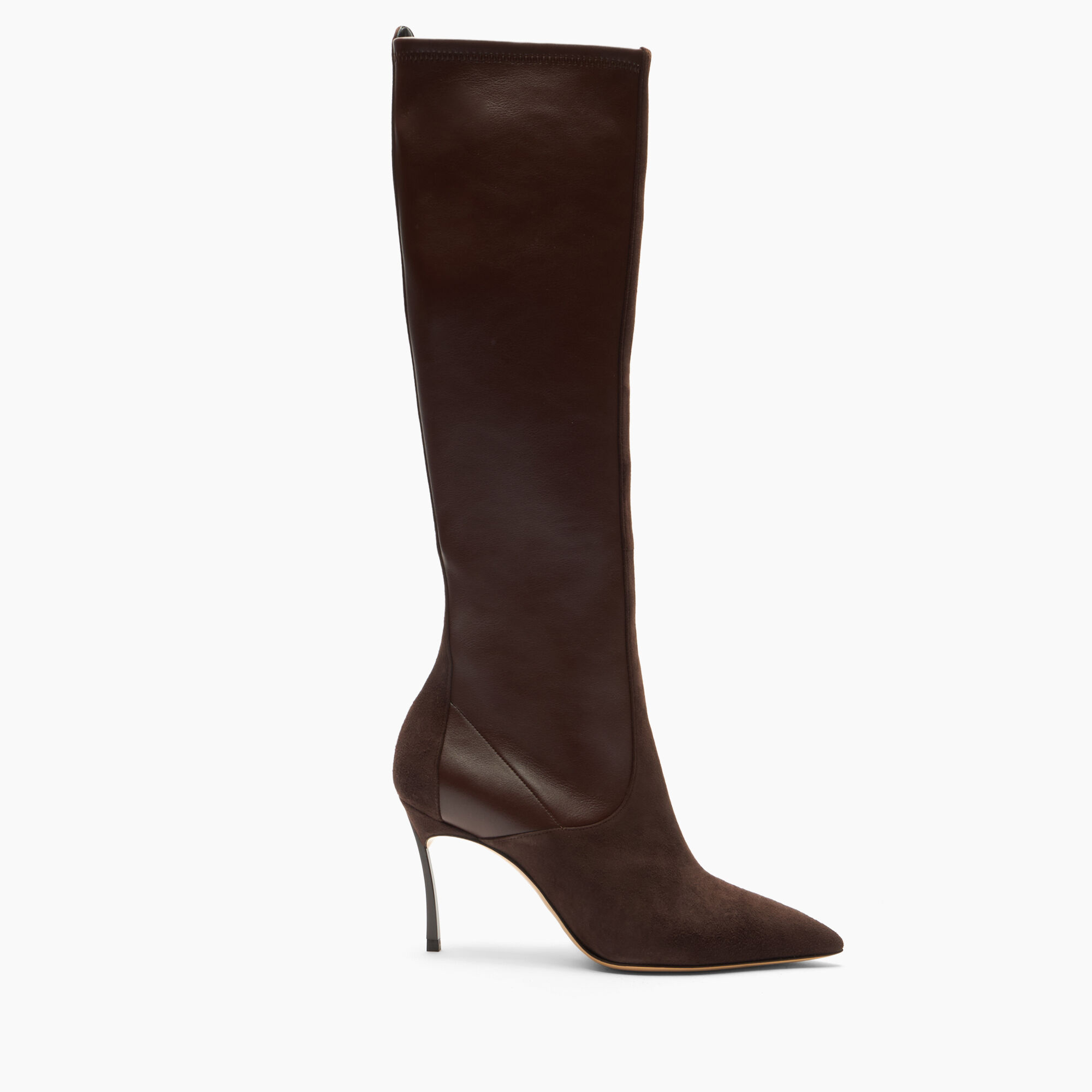 Casadei Blade Sueade Debby Boot Carob + Saddle 1S413C080TT0522