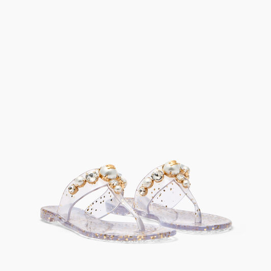 Casadei Jelly Flat Ice/gold 2Y268B0101BECPE