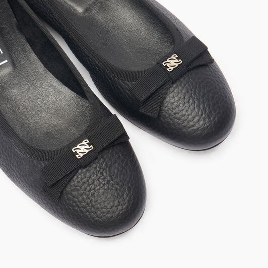 Casadei Leather Ballet Flats Nero 1A285J0101C2363