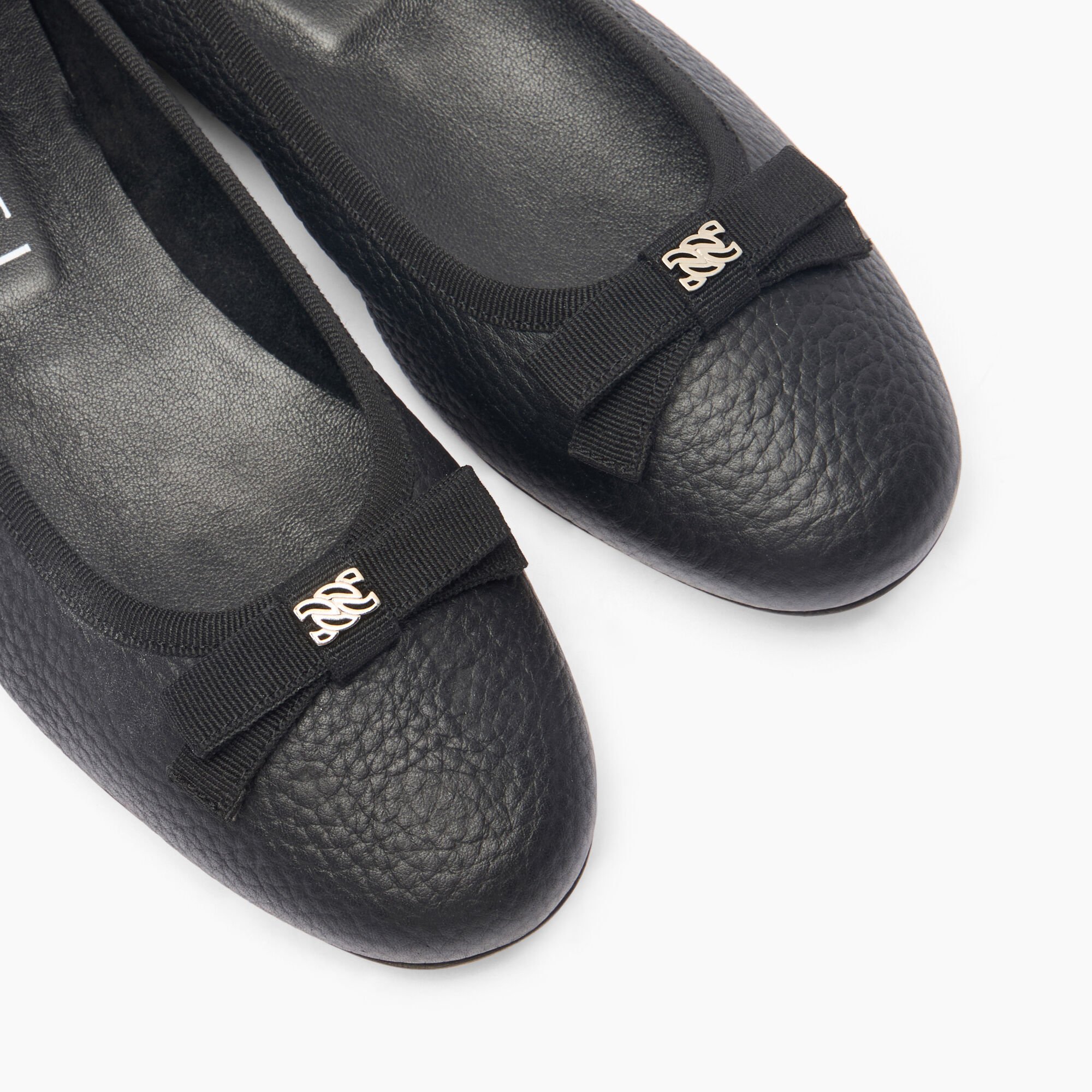 Casadei Leather Ballet Flats Nero 1A285J0101C2363