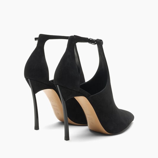 Casadei Escarpin Blade Suede Debby Black 1H085C100TCAMOS