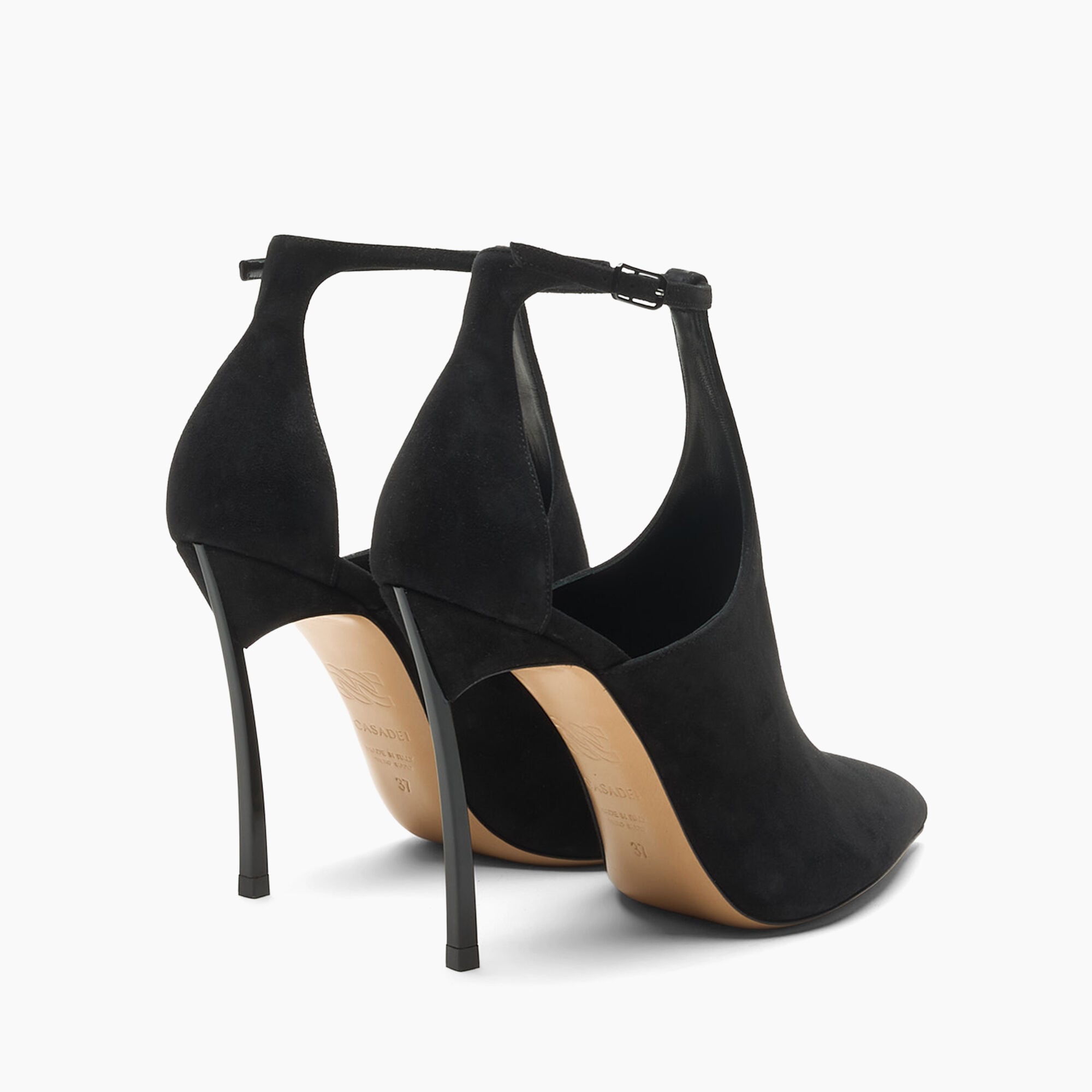 Casadei Escarpin Blade Suede Debby Black 1H085C100TCAMOS