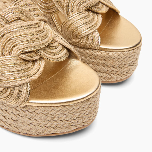 Casadei Thaiti Wedge Gold 1M570B0801TAHTI