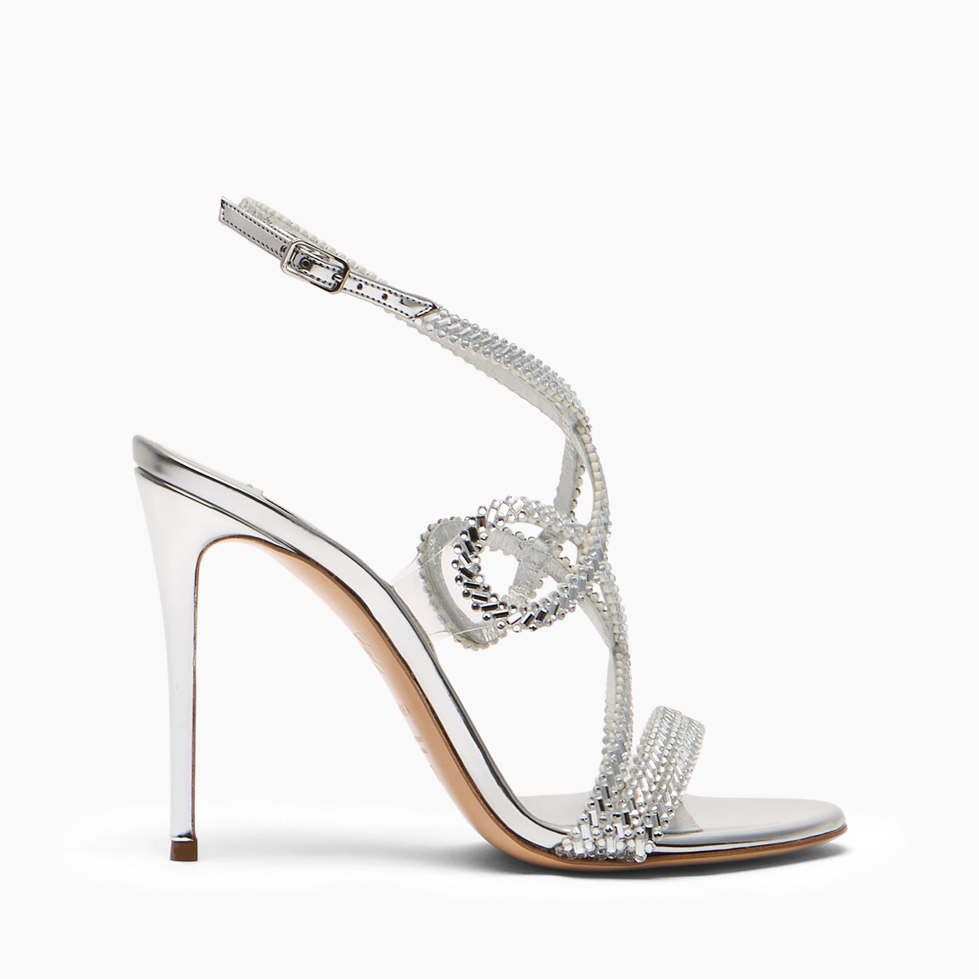 Julia Josephine Sandal in Silver. silver for Women | Casadei®