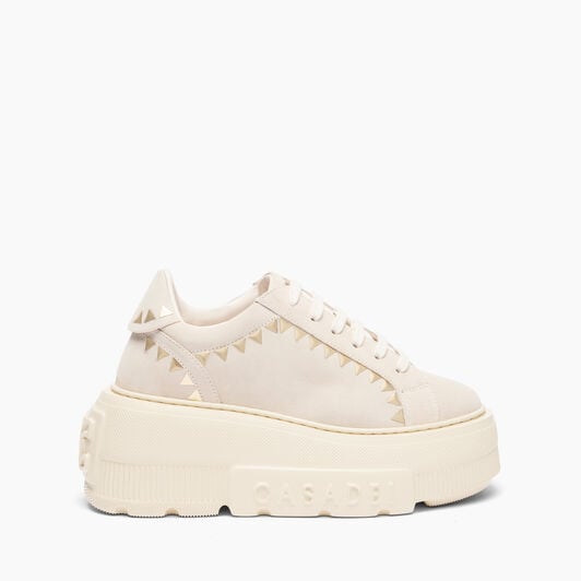 Casadei Offroad Divine Sneaker Yogurt Gold 2X089A0201C2911