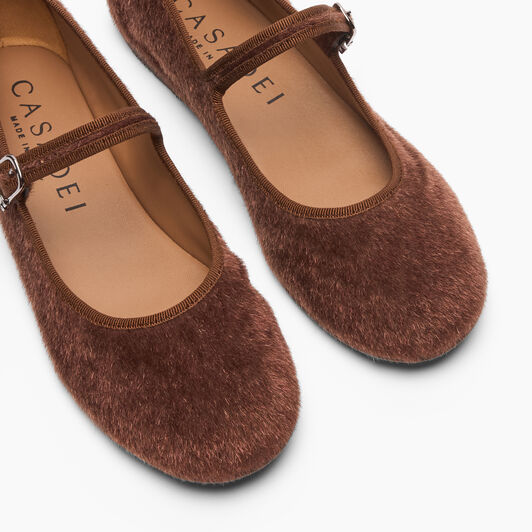 Casadei New Ballet Flat Carob 1A314C0101C3114 Casadei New Ballet Flat Carob 1A314C0101C3114