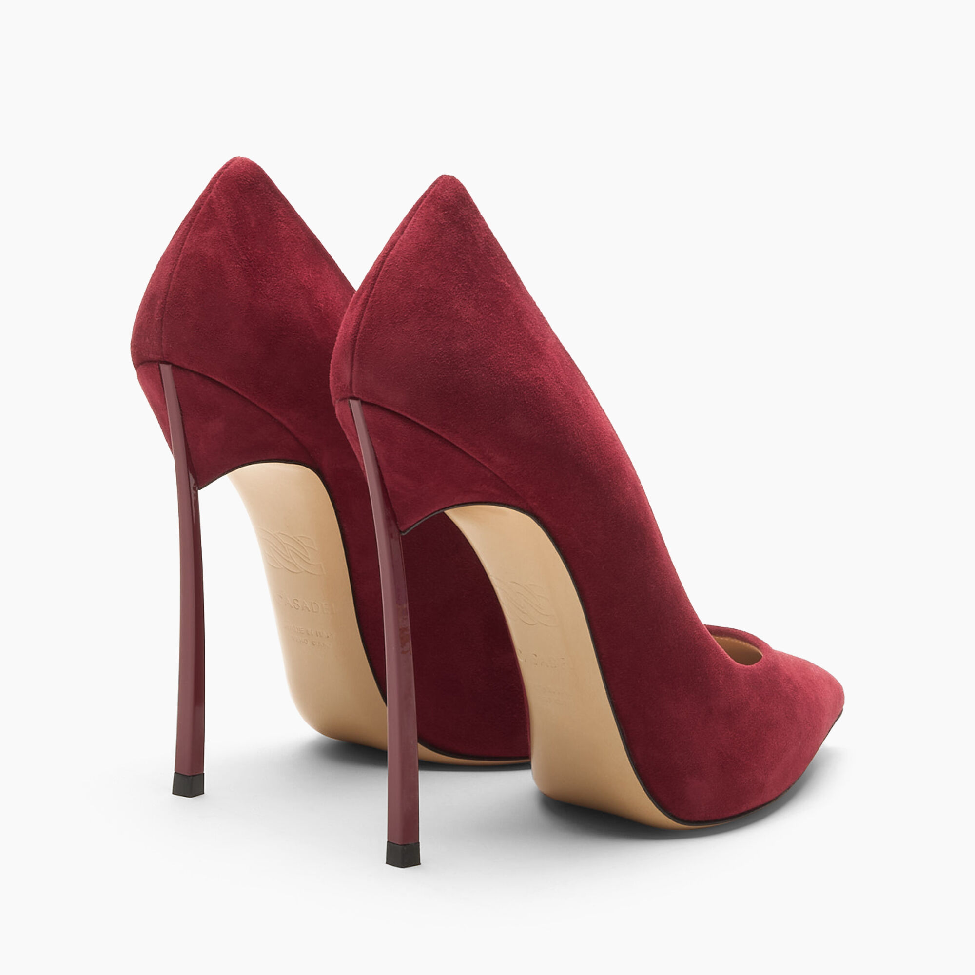 Casadei Escarpin Blade Suede Purple 1F916W120TCAMOS Casadei Escarpin Blade Suede Purple 1F916W120TCAMOS