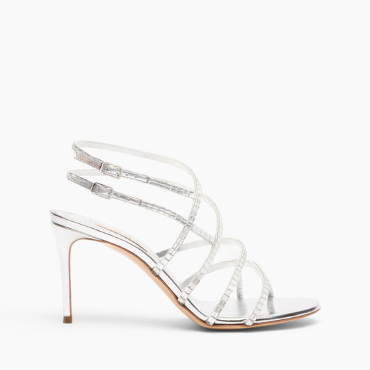 Casadei Starsway Cage Julia Sandals Silver 1L400A0801T0535 Casadei Starsway Cage Julia Sandals Silver 1L400A0801T0535