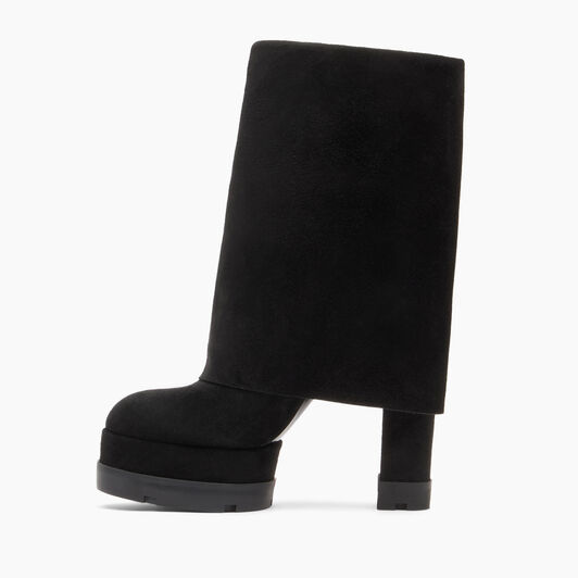 Casadei Nancy Reversable Suede Boots Black 1S246Z1201RENNA