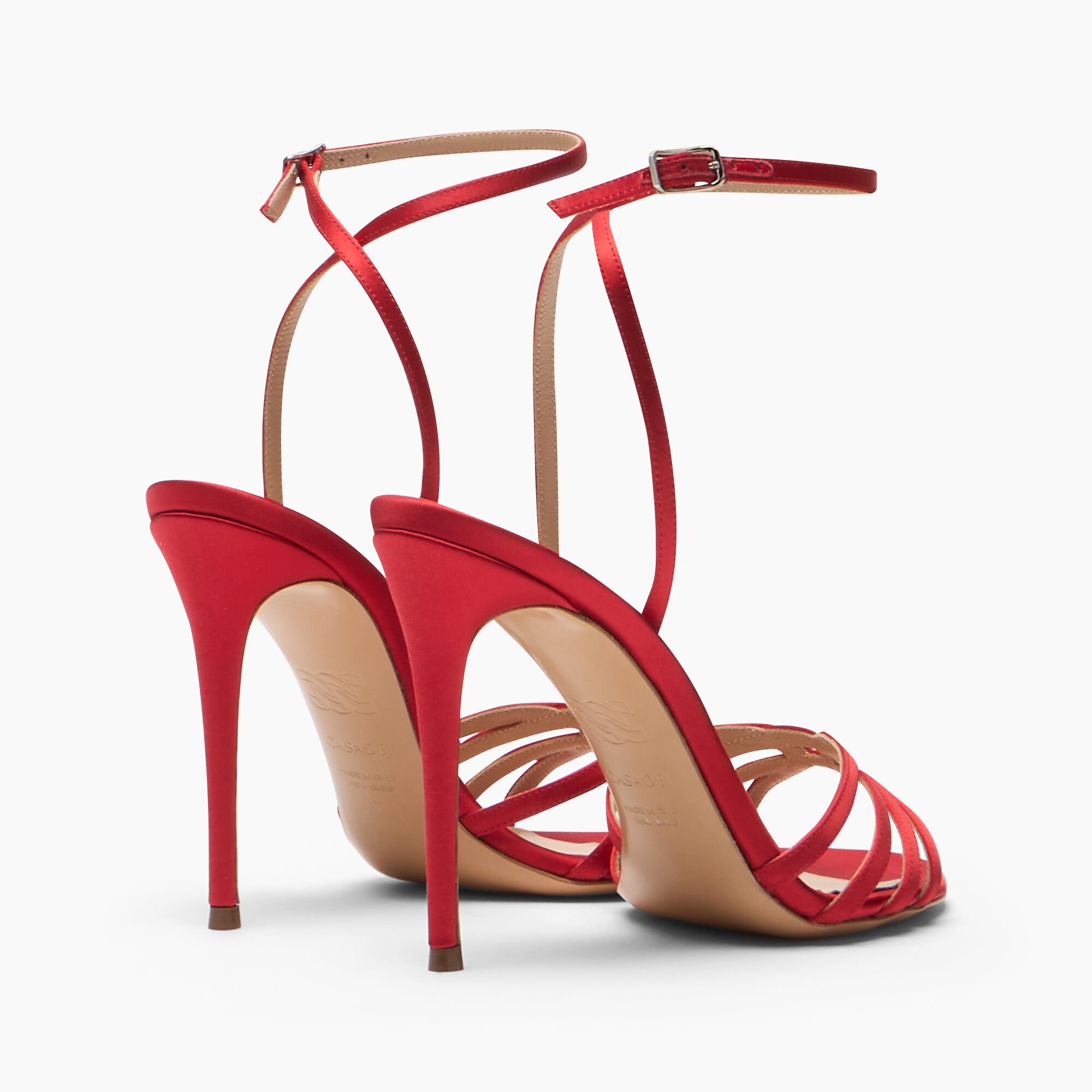 Casadei Julia Sandal Satin Flame 1L420B1001SATIN