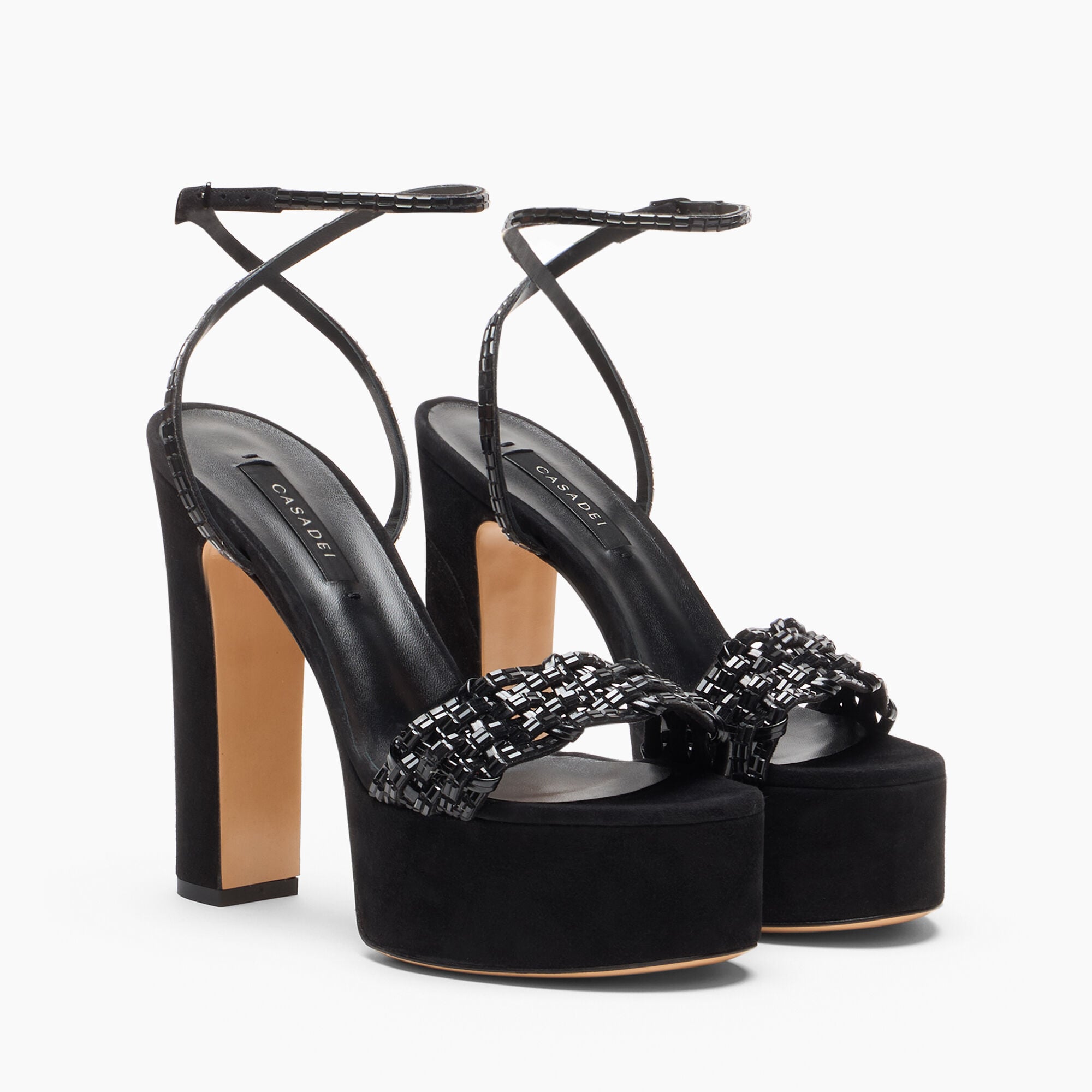 Casadei Sandalo Patty Platform Godyva Nero 1L482C1301C3074 Casadei Sandalo Patty Platform Godyva Nero 1L482C1301C3074