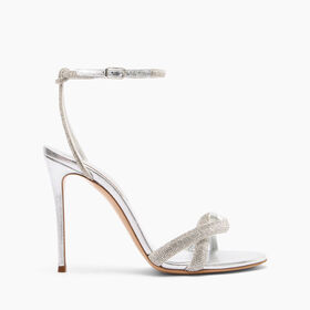Casadei Taylor Julia Crystal Sandals Lipstick 1L280Y100MC2543