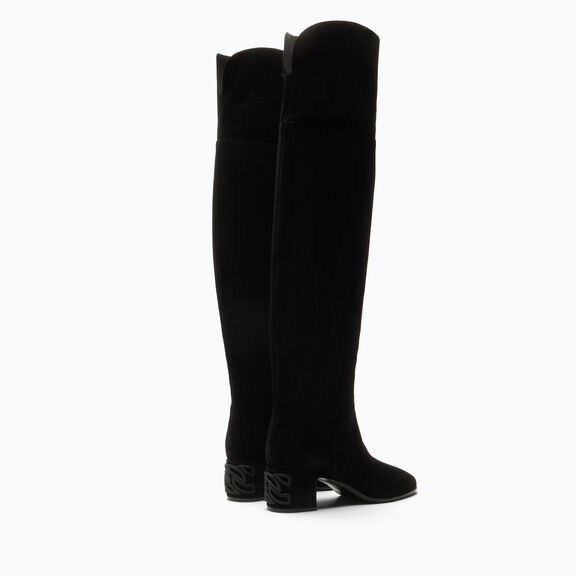 Casadei بوت موني نوماد فوق الركبة Black 1T081A0501NOMAD Casadei بوت موني نوماد فوق الركبة Black 1T081A0501NOMAD