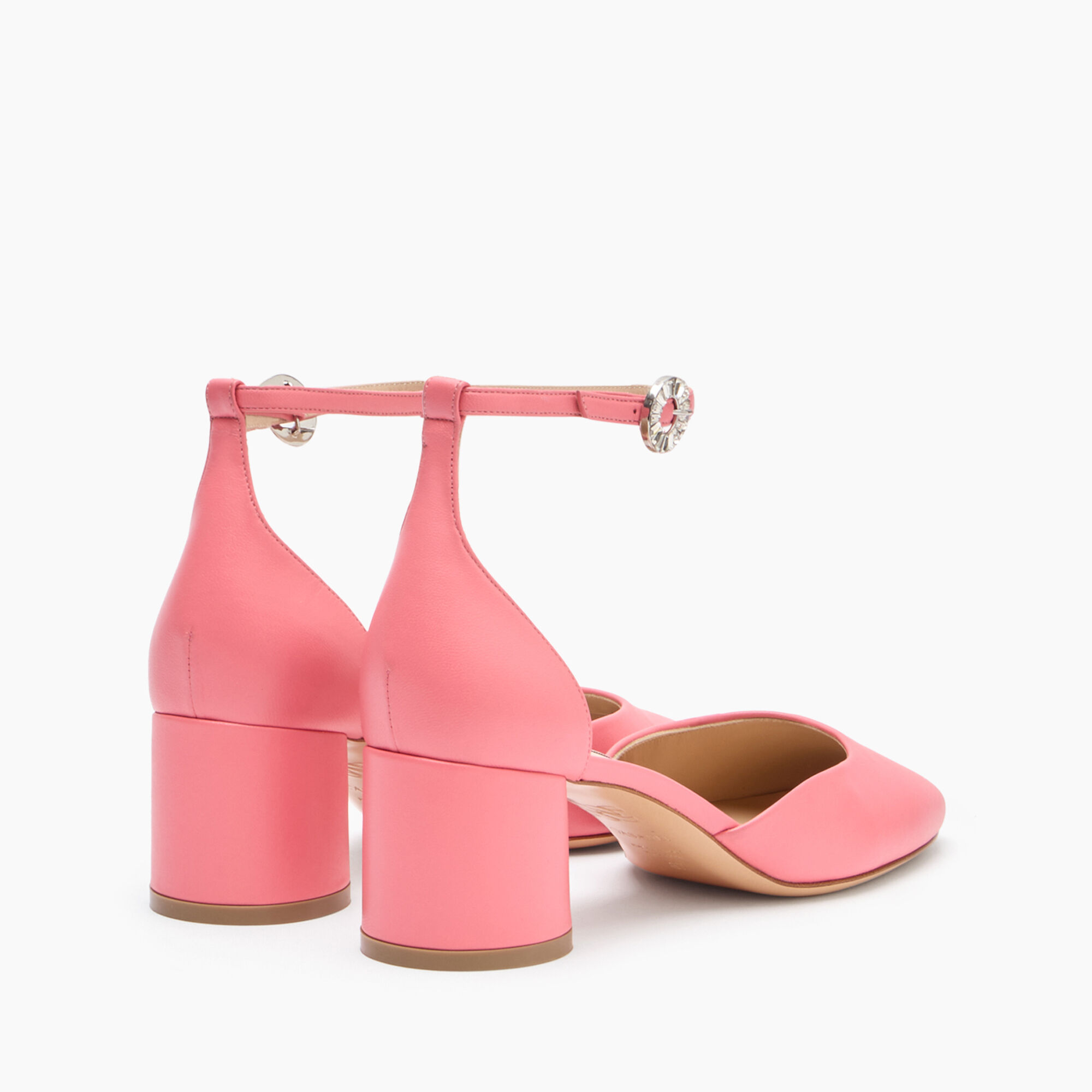 Casadei Cleo Leather Pumps Coral 1H018J0501C2649