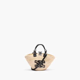 Casadei Panarea Bag Natur and Black 3W431X0000PANAR