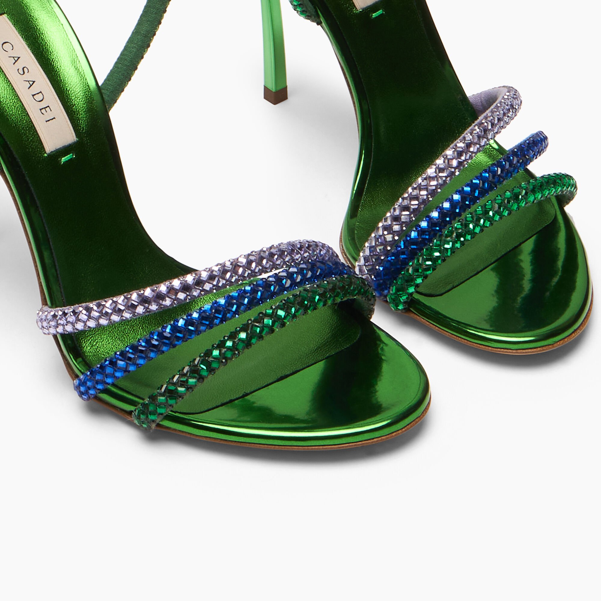 Casadei Blade Sandalia Andromeda Emerald 1L446B100MC2966 Casadei Blade Sandalia Andromeda Emerald 1L446B100MC2966
