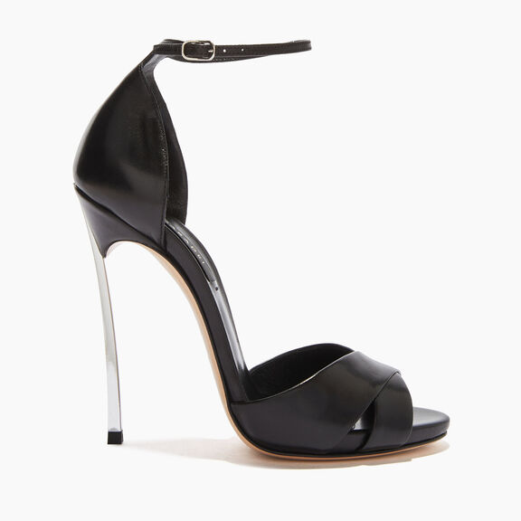 Casadei صندل بليد كروس كروس أسود 1L556P120MAMINO