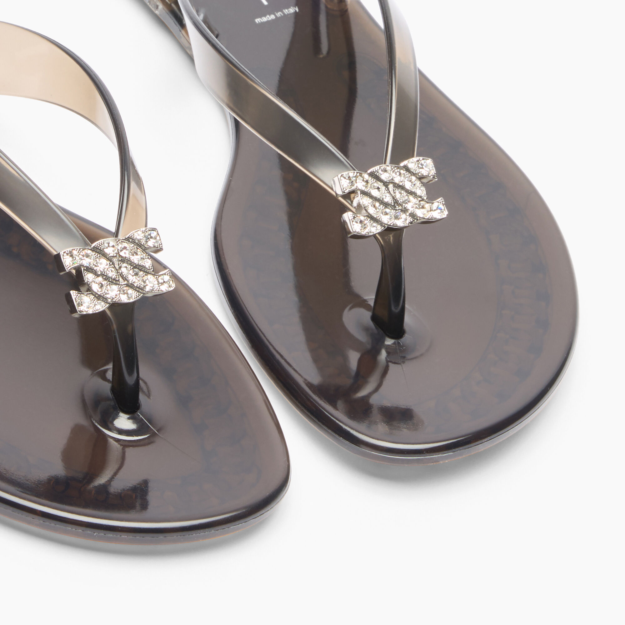 Casadei Jelly Flip Flops Black 2Y257J0101CHBEA