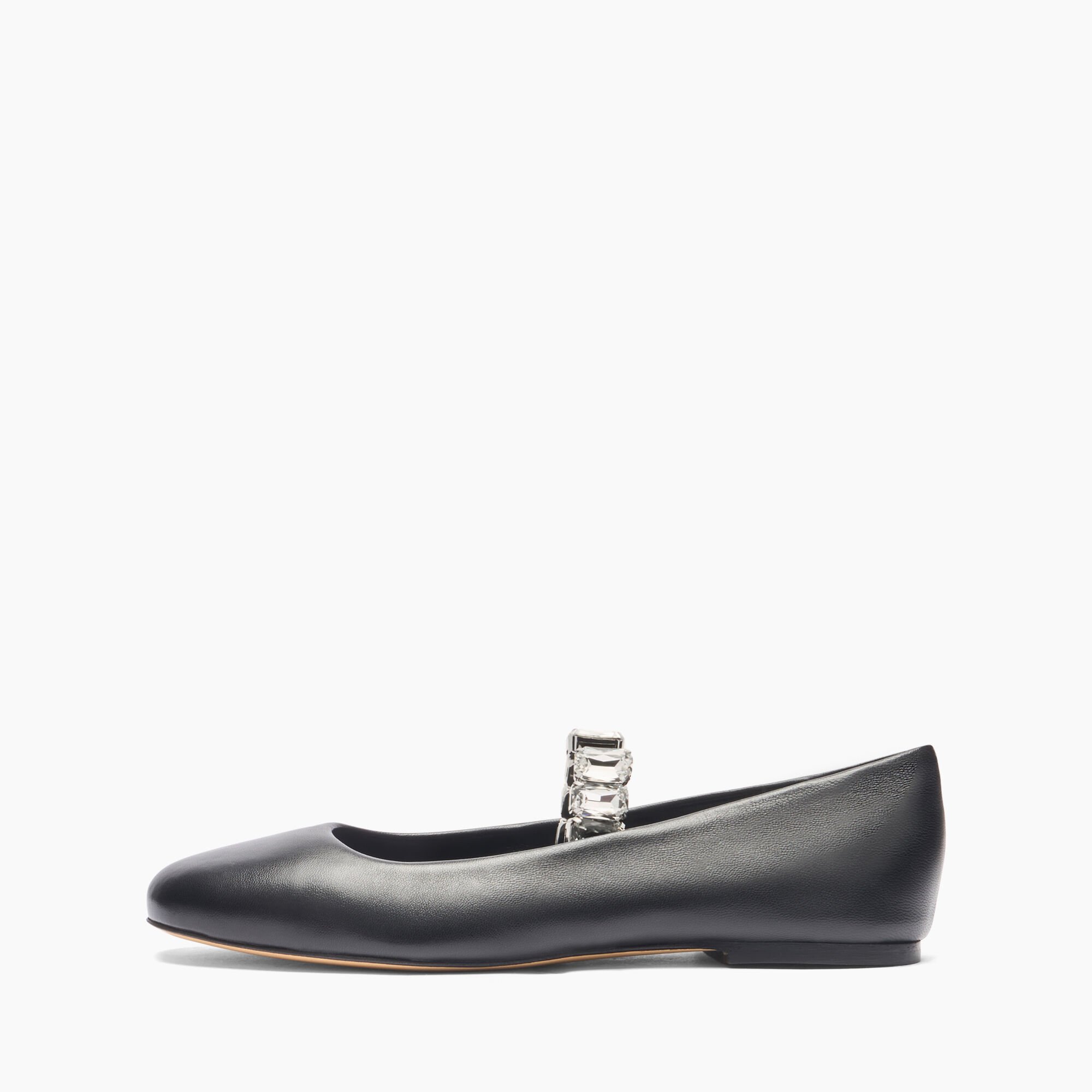 Casadei Crystal Ballet Flats Black 1A283J0101C2675