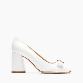 Casadei Cleo Patent Leather Pumps Bianco 1F996J0801C2623