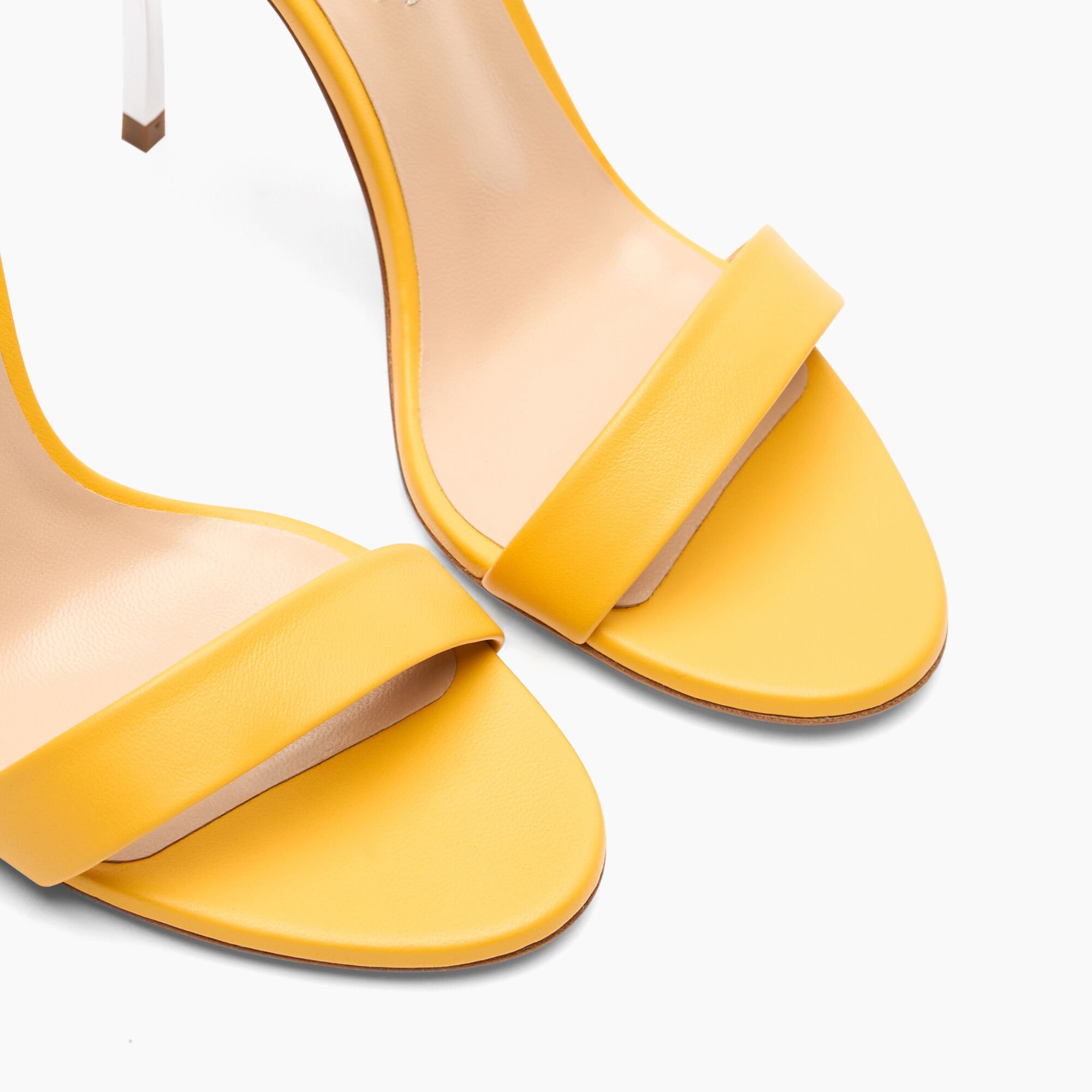Casadei Marta Leather Sandals Curcuma 1L165W100MC2015