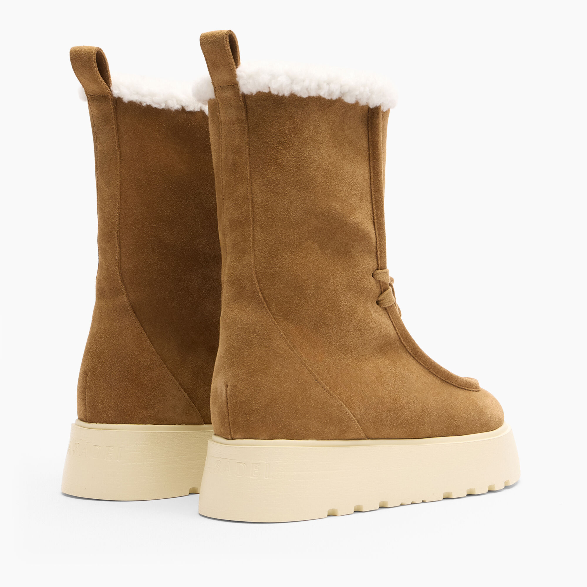 Casadei Ale Velour High Boots Brandy 2R524A0411VELOU