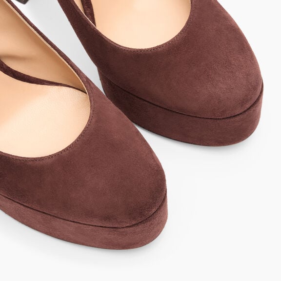Casadei صندل باتي بلاتفورم من الشمواه Carruba 1G659A1301CAMOS Casadei صندل باتي بلاتفورم من الشمواه Carruba 1G659A1301CAMOS