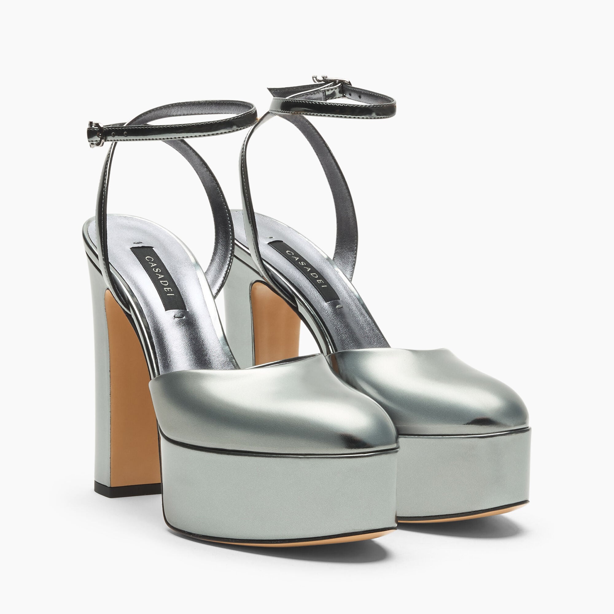 Casadei Patty Platform Interstellar Sandal Gun Metal 1G688C1301INTER Casadei Patty Platform Interstellar Sandal Gun Metal 1G688C1301INTER