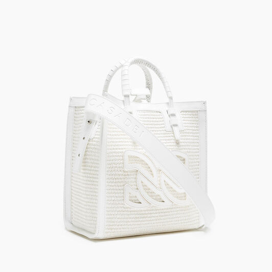 Casadei Beaurivage Shoppers White 3W380V0000BEAUR