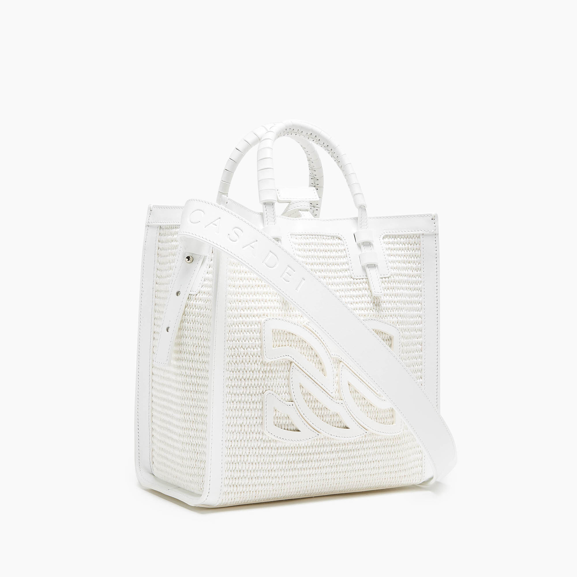 Casadei Beaurivage Shoppers White 3W380V0000BEAUR
