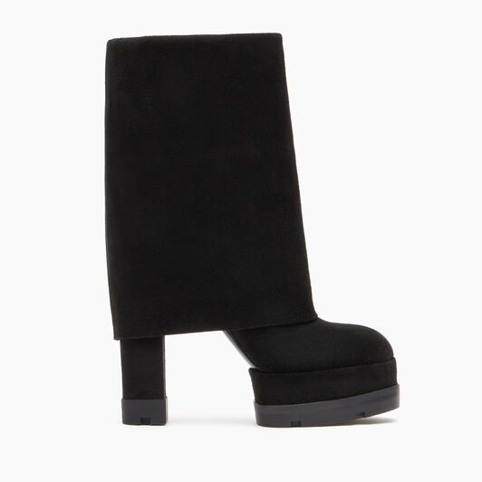 Casadei Nancy Reversable Suede Boots Black 1S246Z1201RENNA