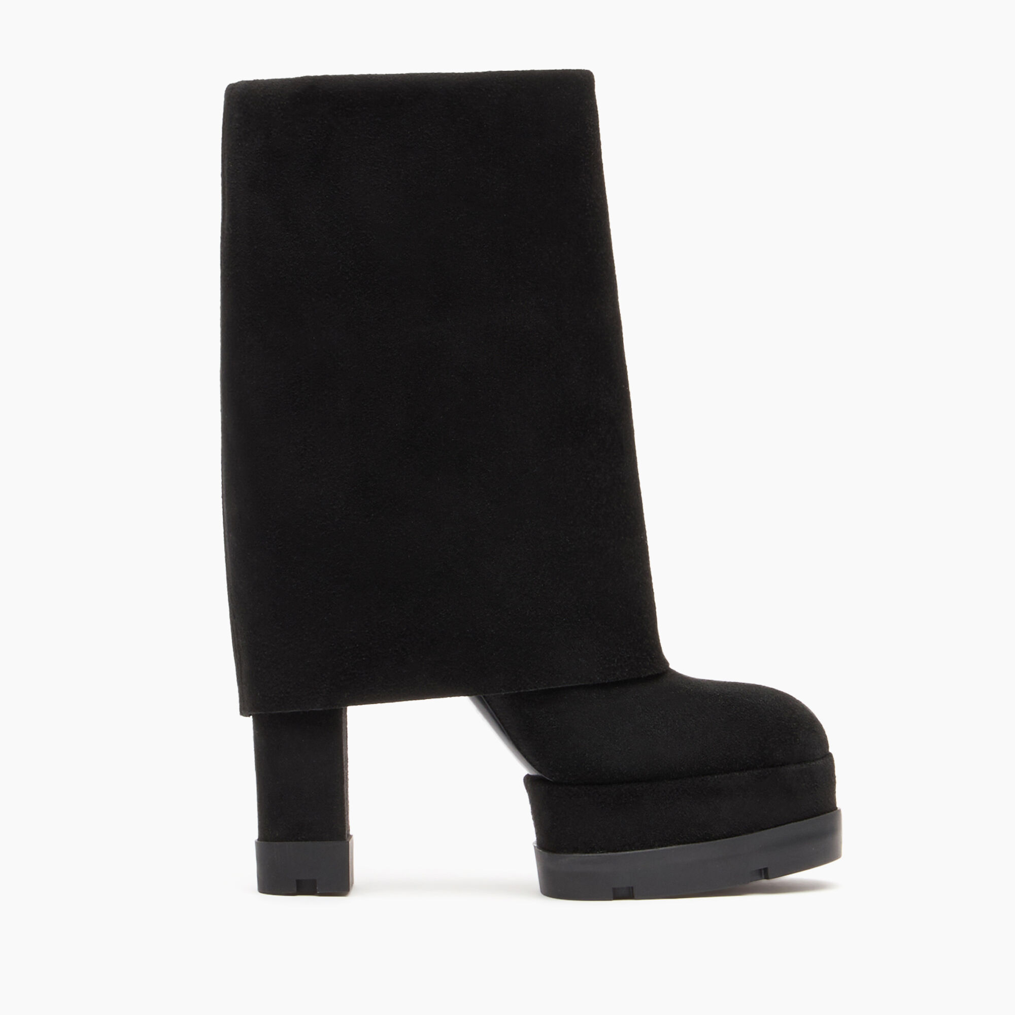 Casadei Nancy Reversable Suede Boots Black 1S246Z1201RENNA
