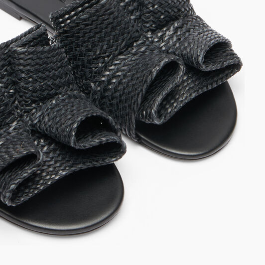 Casadei Hanoi Slide Sandal Black 1M547B0101HANOI