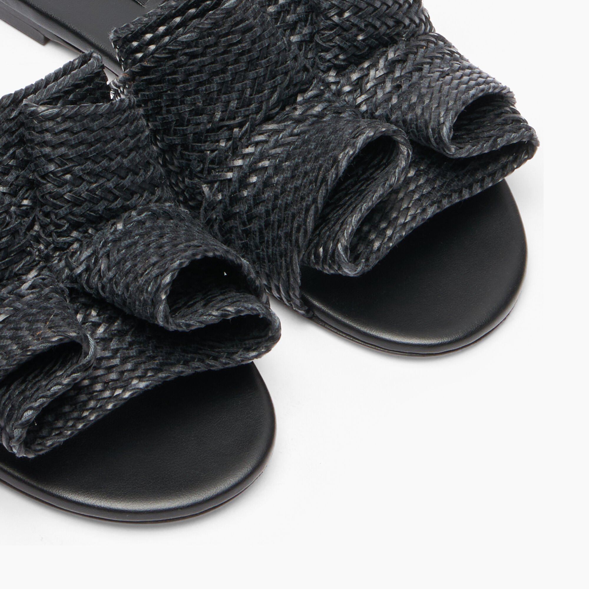 Casadei Hanoi Slide Sandal Black 1M547B0101HANOI