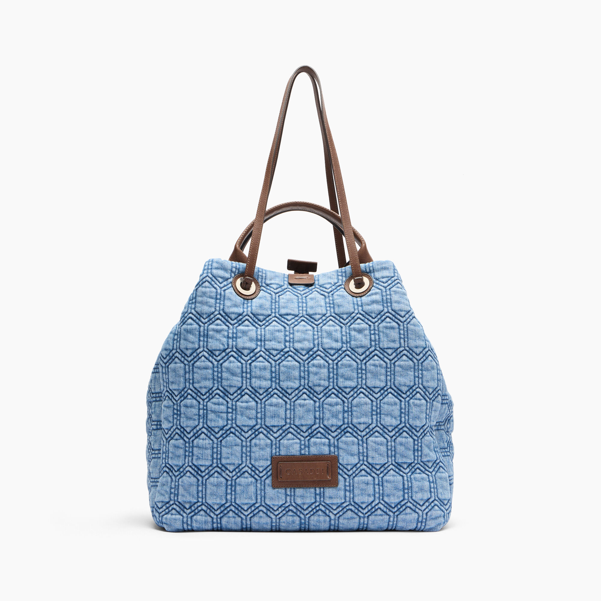 Casadei Denim Bag Denim and Saddle 3W472J0000DENCC