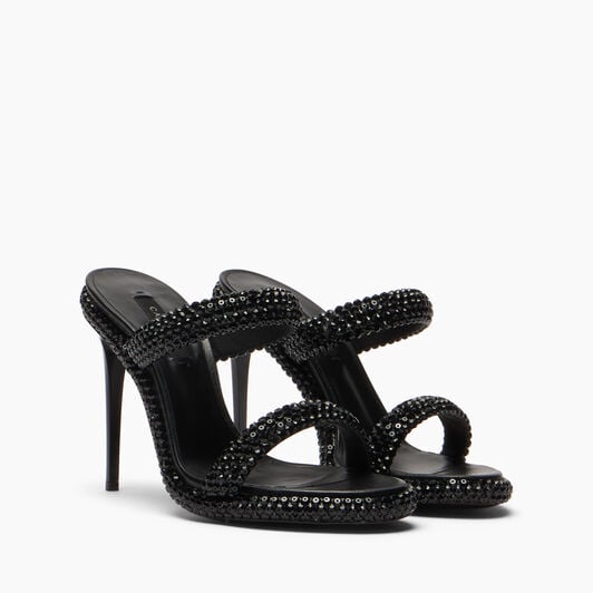 Casadei Sirio Mule Black, black 1M508B100HC2958 Casadei Sirio Mule Black, black 1M508B100HC2958