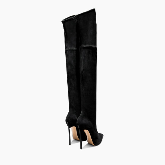 Casadei بوت بليد فوق الركبة أسود 1T000D125TT0005