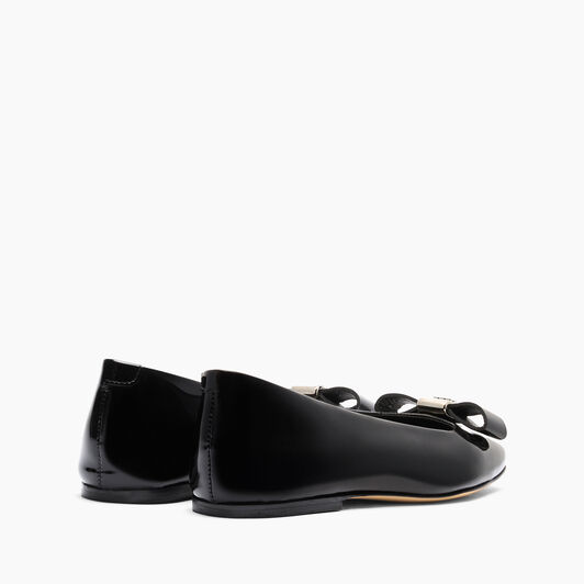 Casadei Patent Leather Ballet Flats Black 1A274Y0101C2623