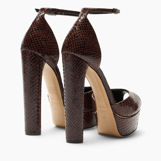 Casadei Sandale Flora Platform Basilisco Saddle 1L287Y1401BASIL Casadei Sandale Flora Platform Basilisco Saddle 1L287Y1401BASIL