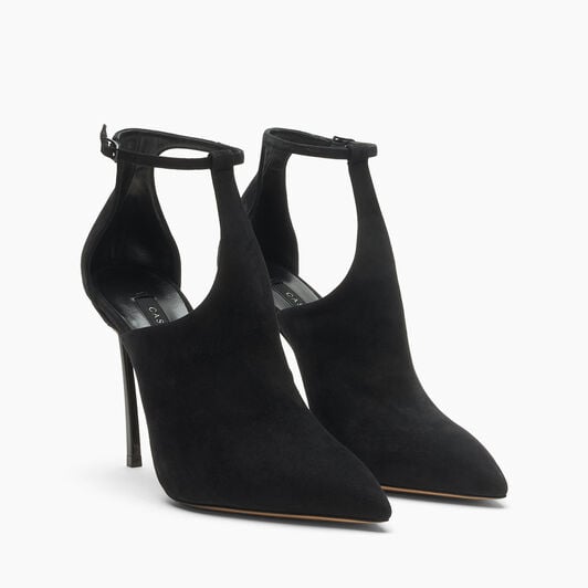 Casadei Escarpin Blade Suede Debby Black 1H085C100TCAMOS