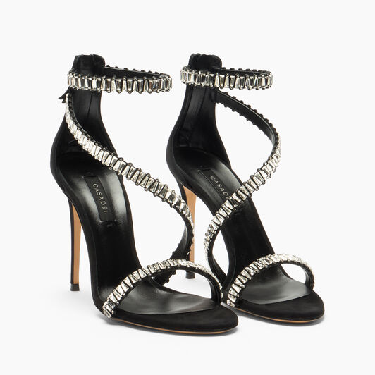 Casadei Sandalo Julia Heaven Black+Dark Silver 1L491C1001T0596 Casadei Sandalo Julia Heaven Black+Dark Silver 1L491C1001T0596