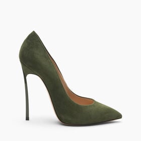 Casadei Blade Suede Pump Forest 1F916W120TCAMOS