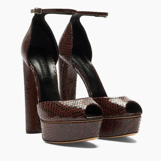 Casadei Sandale Flora Platform Basilisco Saddle 1L287Y1401BASIL Casadei Sandale Flora Platform Basilisco Saddle 1L287Y1401BASIL