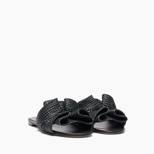 Casadei Hanoi Slide Sandal Black 1M547B0101HANOI