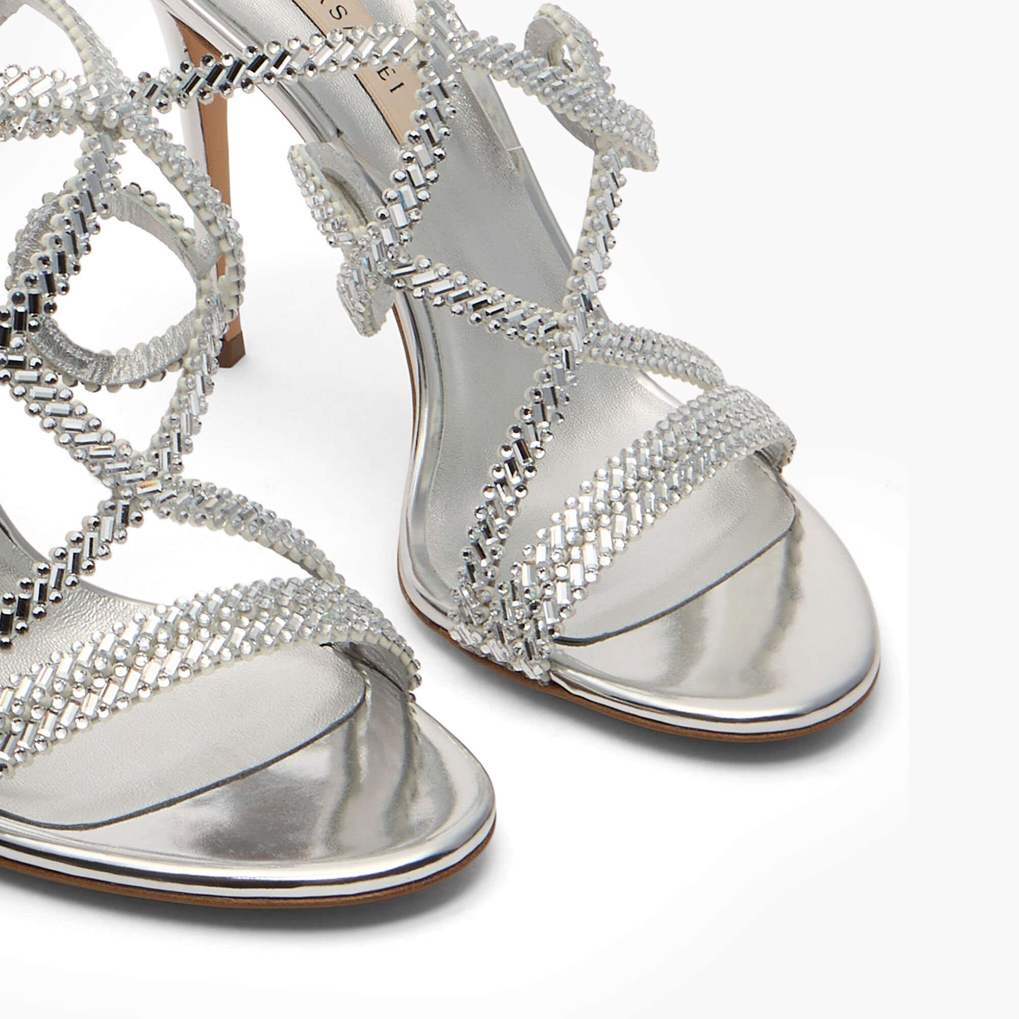 Julia Josephine Sandal in Silver. silver for Women | Casadei®