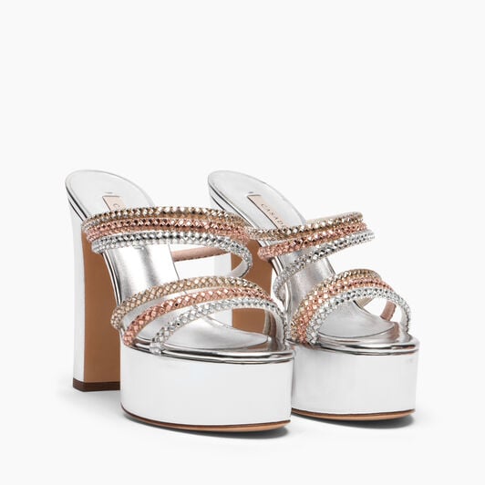 Casadei Plataforma Patty Andromeda Silver 1M514B1301C2967 Casadei Plataforma Patty Andromeda Silver 1M514B1301C2967