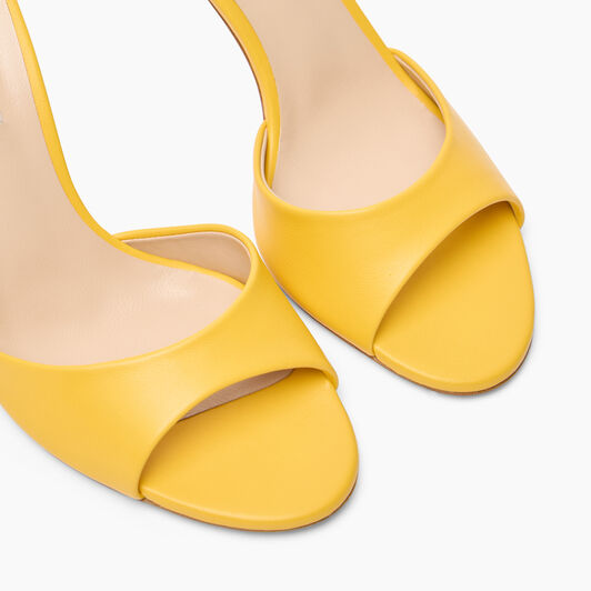 Casadei Julia Leather Mules Curcuma 1M407J0801MINOR