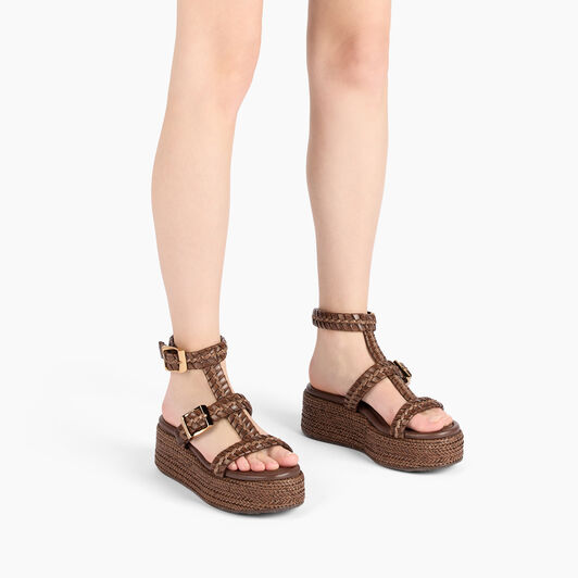 Casadei New Zeppa Colosseo Platform Rum 1L362J0201C2774