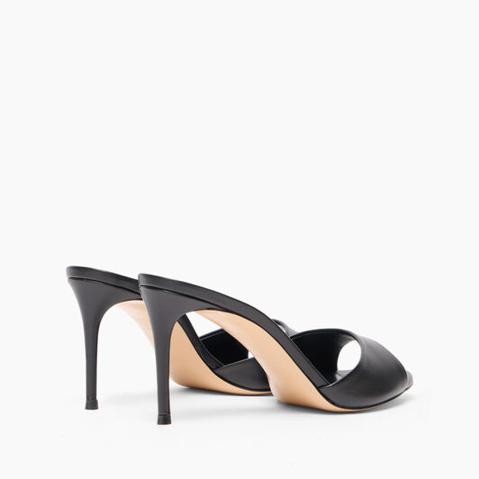 Casadei Julia Leather Mules Black 1M407J0801MINOR